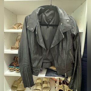 Mackage leather jacket motorcycle